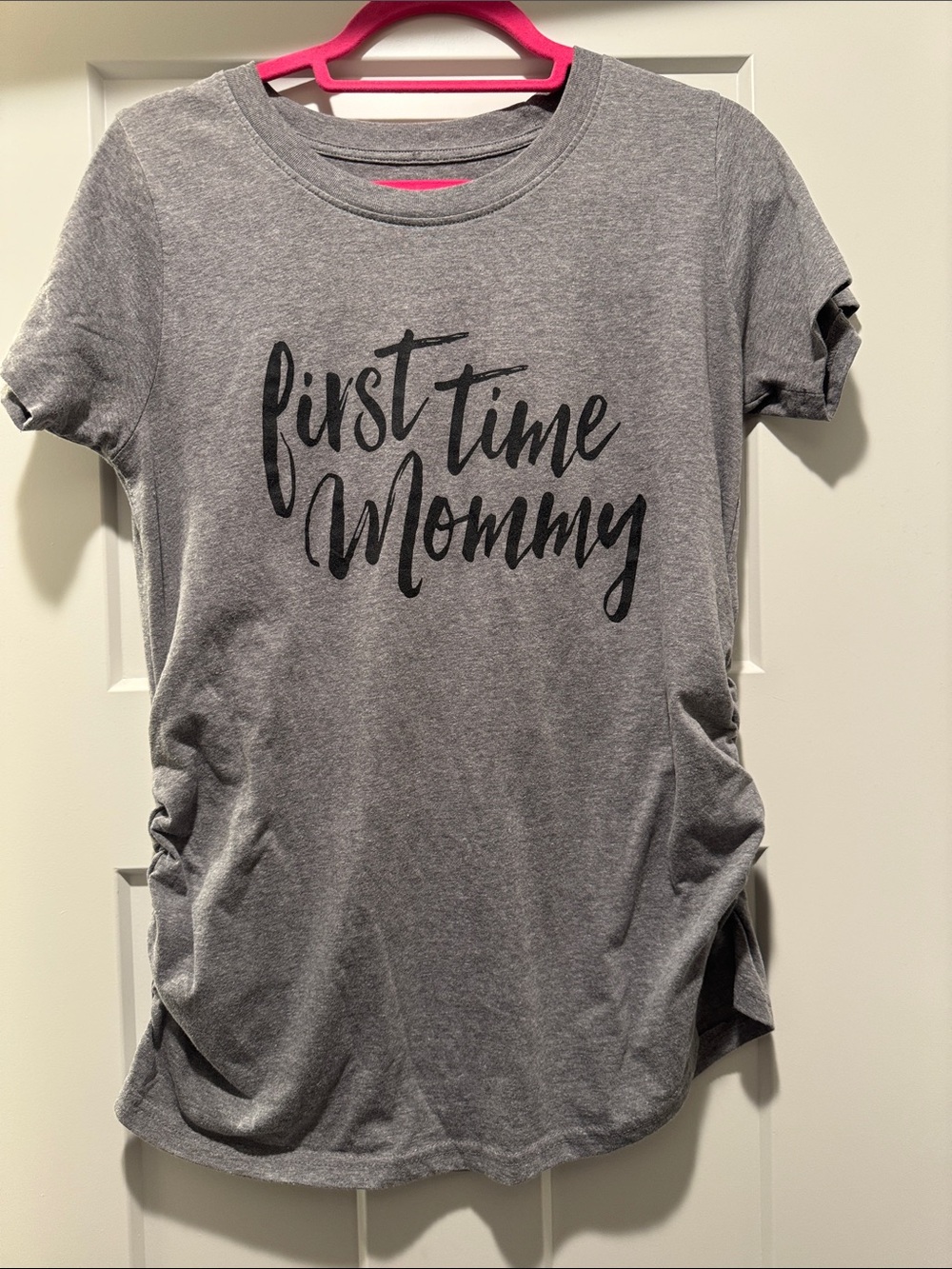 First Time Mommy Gray Maternity Tee
